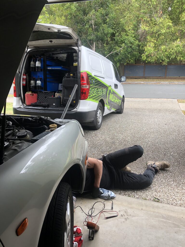 Sunshine Coast Mobile Mechanic Under A Car
